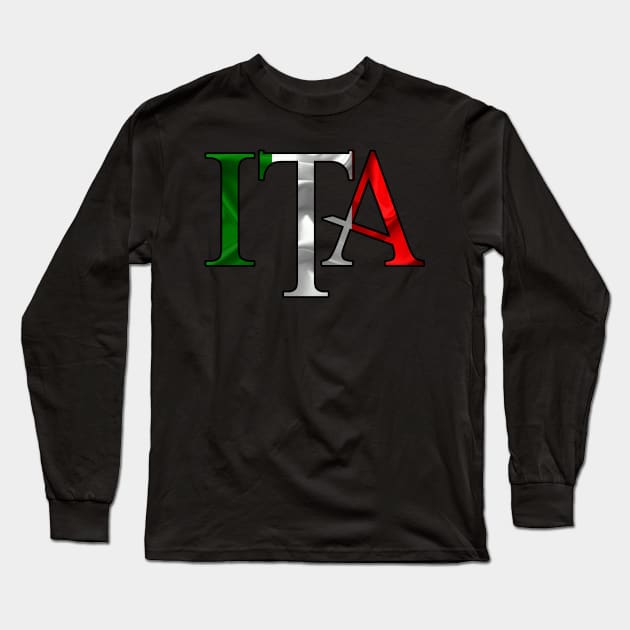 Italy flag ITA Long Sleeve T-Shirt by Monstershirts